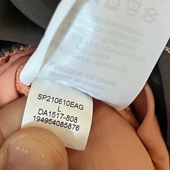 Women's Nike Air Jordan THE FUTURE Primal Flight Jumpsuit Peach Tan Size Large - Picture 8 of 8